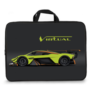 Папка А3 (475*345*75) с ручками, молния, ткань "Неон авто"