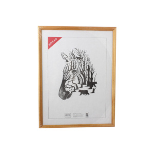 Фоторамка дерево 30*40см. №1703 (Желтая)