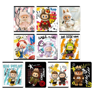 Тетрадь А5 48л кл. Academy Style "Монстрики-милашки" ВД-лак, микс