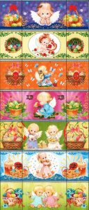 Термонаклейка для яиц "Ангелочки"