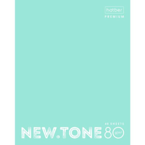 Тетрадь А5 48л   кл.  "NEWtone PASTEL МЯТА", глянц.лам., белизна 98%