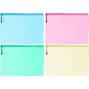 Конверт на молнии 335x242мм   ПВХ 280мкм, армированный, текст.молния