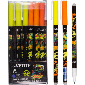 Ручка гелевая стираемая deVENTE "Cool Lizard" синяя, 0,5мм