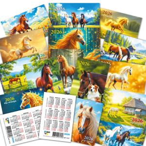 Календарь карманный  64*93мм на 2026г. Символ Года