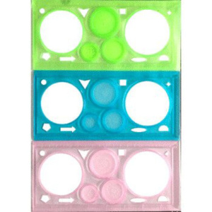 Линейка "Спирограф" 20 см, 3 цвета