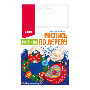 Роспись игрушки Магниты "Рождественские мотивы" 2 шт