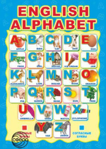 Плакат 21*30см "Английский алфавит" Дубль!!!
