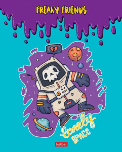 Тетрадь А5 48л кл. Hatber "Freaky friends", белизна 98%