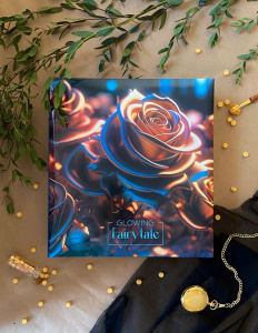 Фотоальбом магнитный 50л  23*28см кольца, Liquid metal. Flowers 2