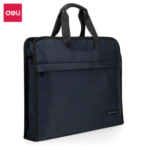 Папка - портфель  А4 2 отд. на молнии ткань синяя