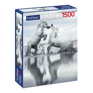 Пазлы 1500 элементов  580*830мм.  "Лошади" Premium