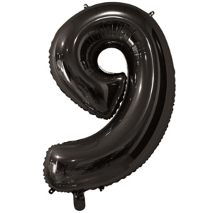 Шар фольга 26" "Цифра 9" Black