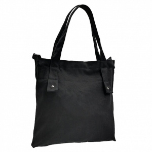 Сумка-шоппер 38*34*4см Hatber "Black" на молнии, с карманом