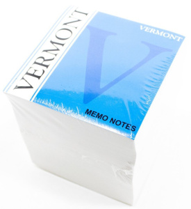 Блок бумаги для записи  (90*90*90мм) белый, 60г/м2