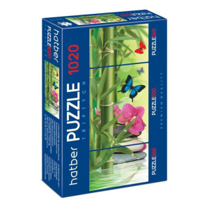 Пазлы 1020 элементов TRIPTYCH  "Бабочки" 3 картинки в 1 коробке