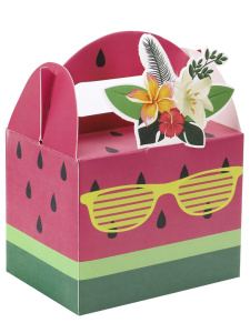 Подарочная коробка  9*7,5*7 см "Стильный Арбузик" сборная