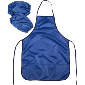 Набор Нарукавники + фартук для труда 700*500мм 3 кармана "Темно-синий"