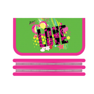 Пенал 2 отд. (190*105*50) молния, ткань "Big love"