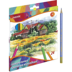 Карандаши цвет. акварельные 24цв "deVENTE" 3М