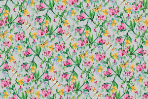 Бумага упаковочная "Цветы" 70*100 см, пакет ПЭТ