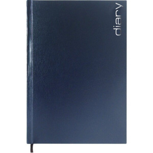 Ежедневник недат. А5 Attomex Orion 320 стр., тм.- синий, тв.обл., бумвинил, ляссе, 70г/м2