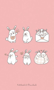 Алфавитная книга А6  48л "Милые зайки" вырубка