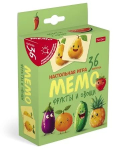 Игра Мемо "Фрукты и Овощи"  (36 карточек)