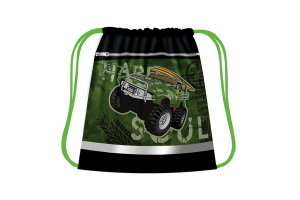 Мешок для обуви 1 отд, 410*490, карман, светоотр. "Большой джип"