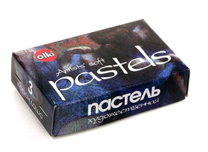 Пастель сухая OLKI  1цв./3кар. художественная мягкая, №803.10- Сепия