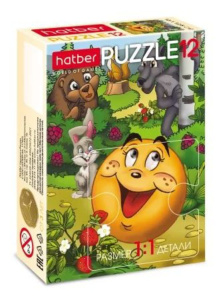 Пазлы   12 элементов  175*130мм.  "Любимые сказки"