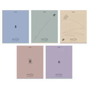 Тетрадь А5 48л кл. Hatber "Муха" тисн., 5 диз.в блоке