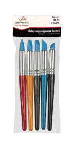 Набор моделирующих кистей "VISTA-ARTISTA" 5шт силикон