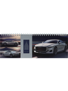 Планинг недат. 105*290мм  56л., 7БЦ, гребень "Стремительное авто"