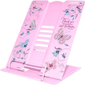 Подставка для книг "Butterfly"27*21см полностью металл, розовая