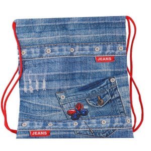 Мешок для обуви 1 отд, 330*420 Джинсовый карман