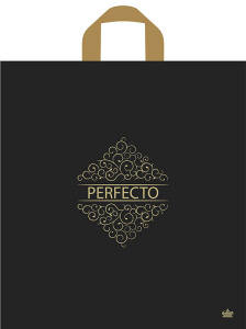 Пакет 46*42см (95мк) с петлевой ручкой "Перфекто Матовый шик" ПВД