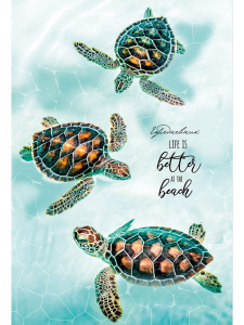 Ежедневник недат. А5  80л., 7БЦ "Три черепахи" глянц.лам., мат.лак.