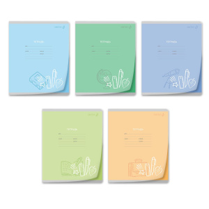 Тетрадь А5 12л лин. Светоч пласт.обл. "Царство знаний"