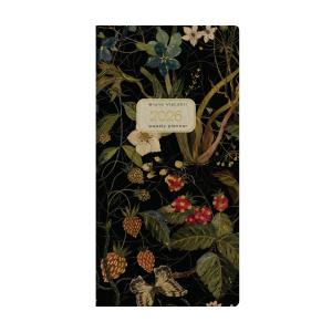Еженедельник дат. 2026г, 87*165мм  64л., кожзам., тв.пер. "Flora. Лесные ягоды"