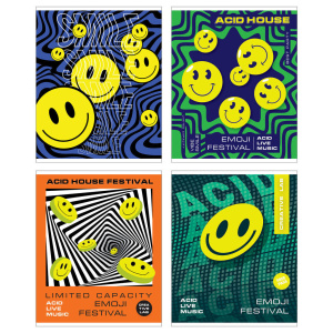 Тетрадь А5  96л кл. Полиграф Принт "Смайлы" текстура, белизна 92%