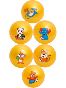 Мяч детский 15см "Радость" ассорти  НЕ НАДУТЫЙ