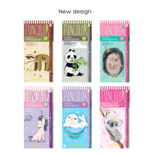 Карандаши цвет. 12цв "Funcolor" пластиковые