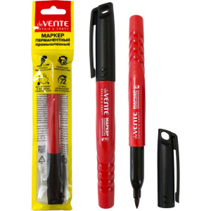 Маркер перманентный 3,0 мм круг. корп.,  черный, д/строительных работ