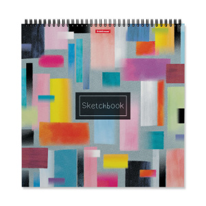 Скетчбук 297*297мм  40л. "Абстракция"  120гр/м2, спираль, белизна 100%, подложка