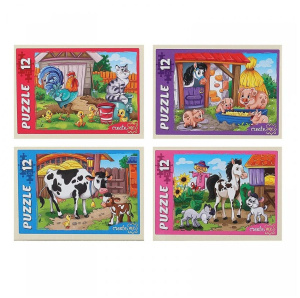 Пазл 12 элементов 17*13см "Ферма"