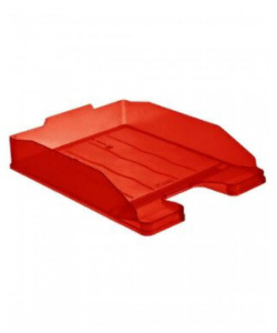 Лоток д\бумаг гориз. ЭКСПЕРТ тонированный тёмно-красный ВИШНЯ