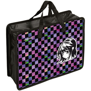 Папка А4 (335*260*100) с ручками, молния, пластик" Contemporary Mind"