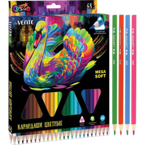 Карандаши цвет. 48цв deVENTE "Trio Mega Soft"  4М, трехгранные