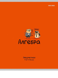 Тетрадь предметная А5 Алгебра "Mini friends" 48л, лин.,тисн.лен