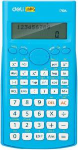 Калькулятор  10+2 разр. Deli научный, для ЕГЭ, синий E1710A